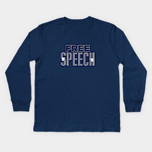 Keep Speech Free in the US Kids Long Sleeve T-Shirt